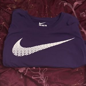 Purple Nike long sleeve shirt